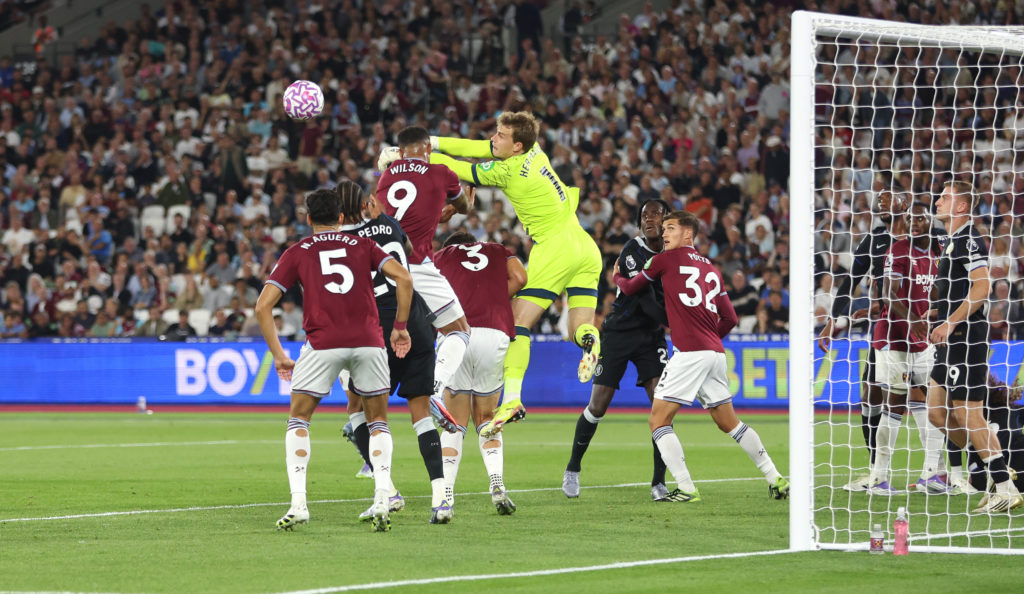 Mads Hermansen during West Ham United v Chelsea - Premier League