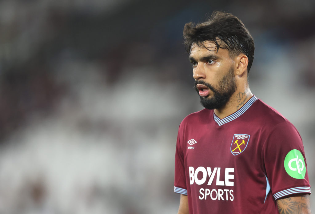 Lucas Paqueta in action for West Ham