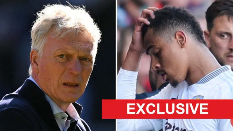 Everton boss David Moyes and Aston Villa midfielder Jacob Ramsey