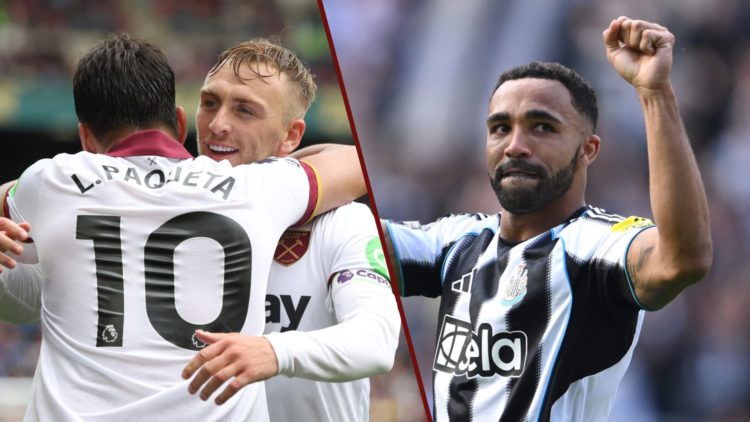 Split image showing West Ham trio Lucas Paqueta, Jarrod Bowen and Callum Wilson