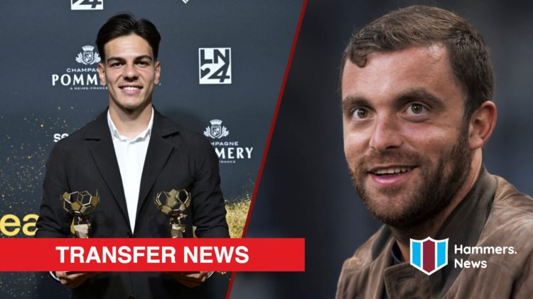 Split image showing Club Brugge midfielder Ardon Jashari and football reporter Fabrizio Romano