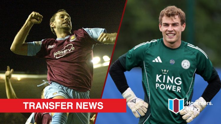 Split image showing former West Ham midfielder Don Hutchison and Leicester goalkeeper Mads Hermansen