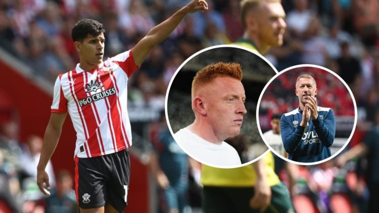 Southampton midfield ace Mateus Fernandes in action. Inset, Saints boss Will Still and West Ham head coach Graham Potter