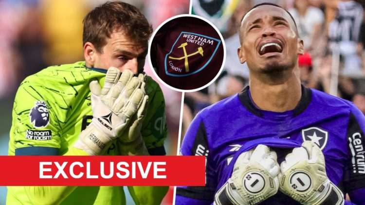 West Ham goalkeeper Mads Hermansen rues a costly mistake and Botafogo stopper John Victor celebrates