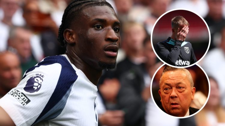 Mohammed Kudus enjoying new lease of life at Spurs. Inset, West Ham head coach Graham Potter and club chief David Sullivan