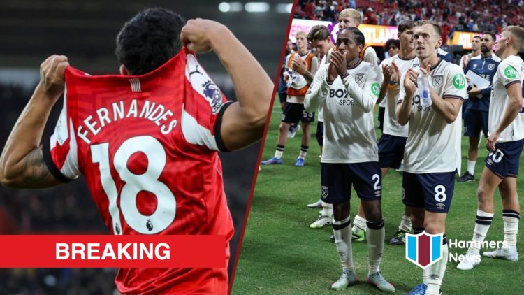 Split image showing Mateus Fernandes at Southampton, plus West Ham United duo Kyle Walker-Peters and James Ward-Prowse
