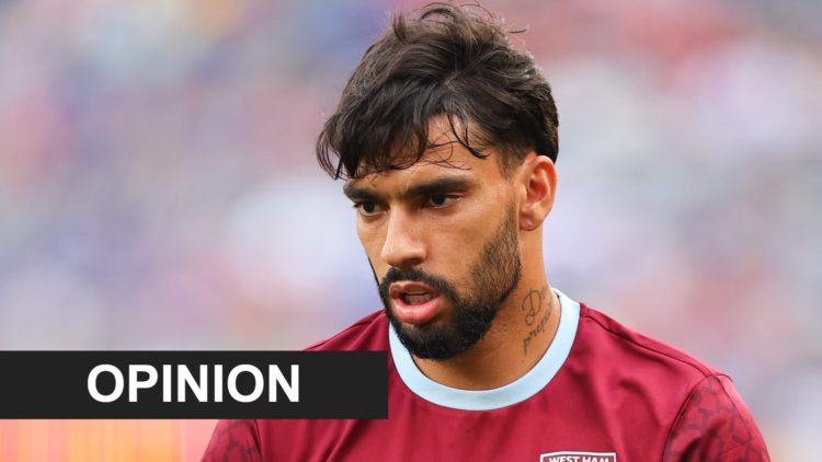 West Ham star Lucas Paqueta in action during pre-season