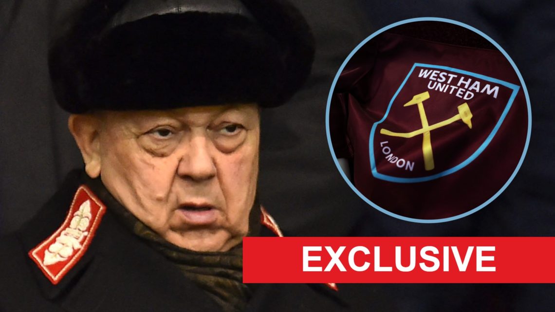 West Ham majority owner David Sullivan watches on from the stands