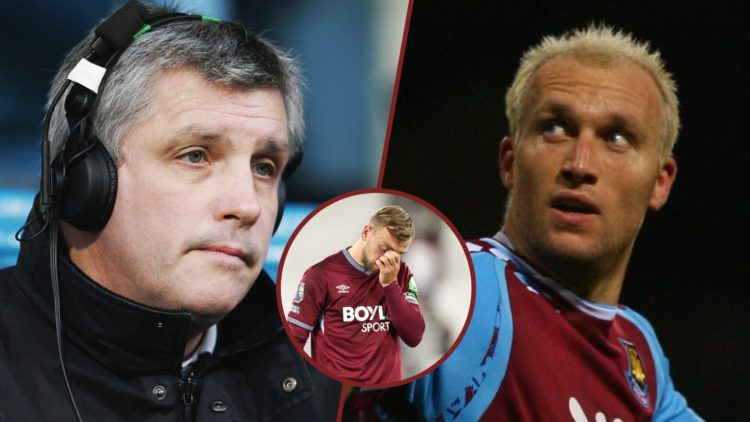 Split image showing West Ham United legend Tony Gale, captain Jarrod Bowen and ex-Hammers striker zzDean Ashton