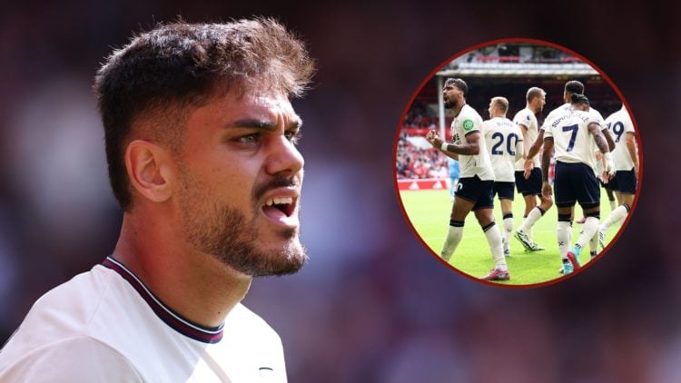 Main image, Konstantinos Mavropanos of West Ham United during the Premier League match between Nottingham Forest and West Ham United at City Ground...