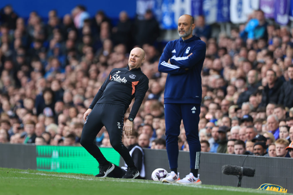 Sean Dyche and Nuno Espirito Santo on the touchline