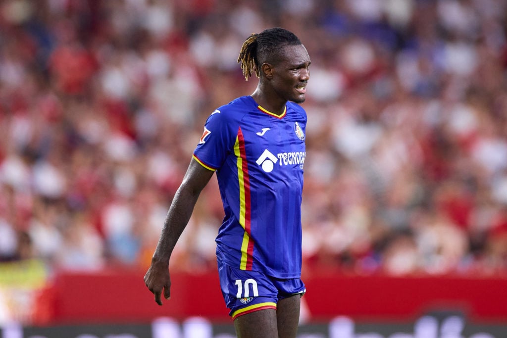 New Crystal Palace signing Christantus Uche during Sevilla FC v Getafe CF - LaLiga EA Sports