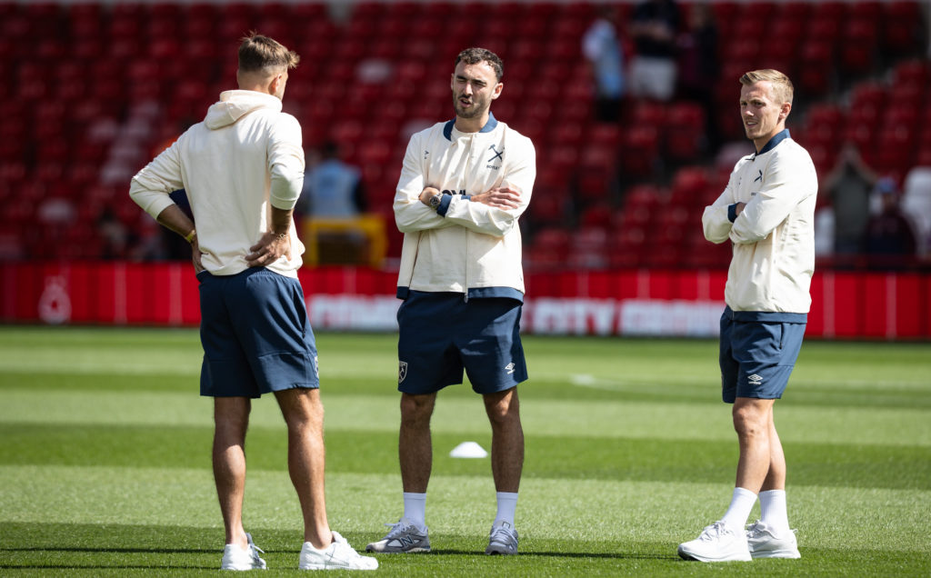 Andy Irving chats with Niclas Fullkrug and James Ward-Prowse ahead of West Ham's win at Nottingham Forest