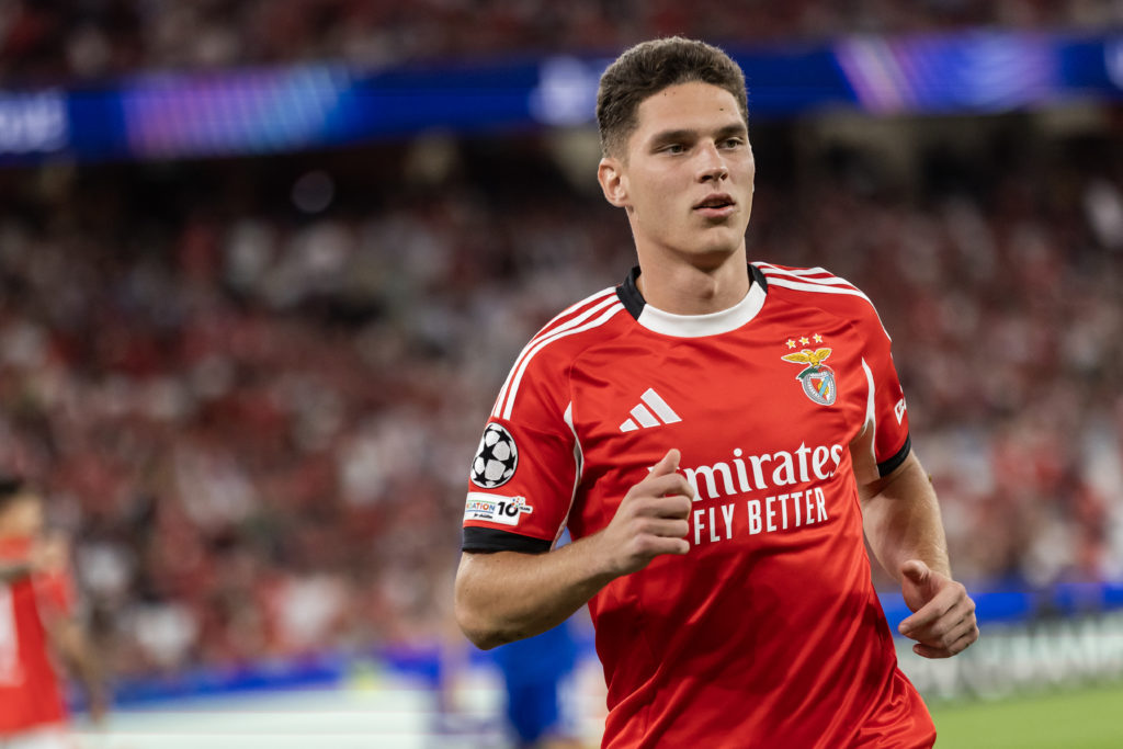 Georgiy Sudakov of SL Benfica seen in action during the UEFA