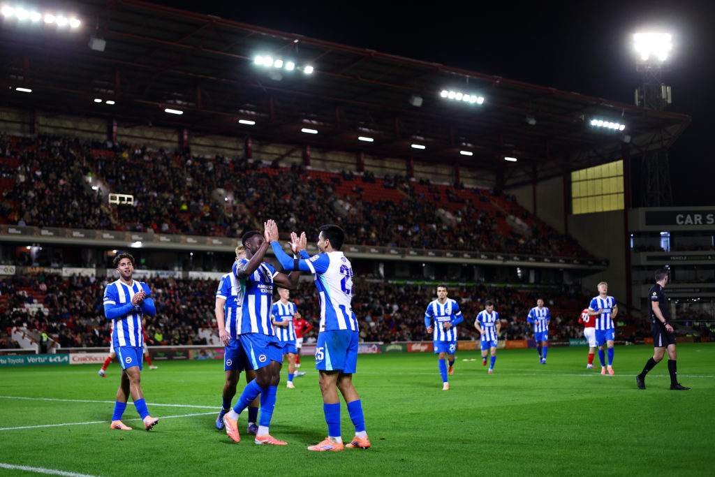 Diego Gomez celebrates during Barnsley v Brighton & Hove Albion - Carabao Cup Third Round