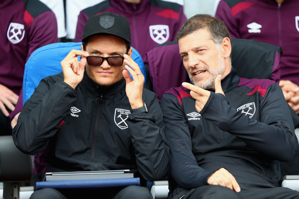 Edin Terzic and Slaven Bilic during Manchester City v West Ham United - Pre Season Friendly