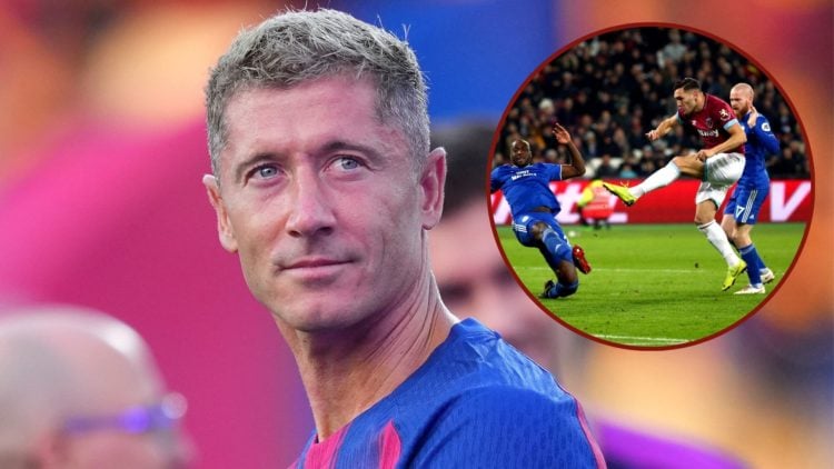 Main image, Robert Lewandowski of FC Barcelona is presented to the fans prior to the Joan Gamper Trophy match between FC Barcelona and Como1907 at ...