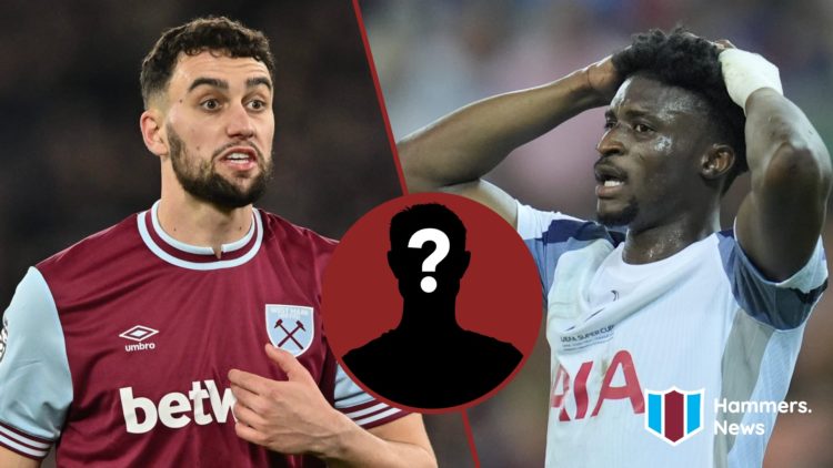 Split image showing West Ham United defender Max Kilman and Tottenham Hotspur star Mohammed Kudus