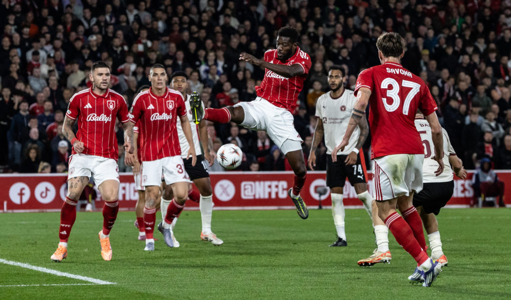 Ibrahim Sangare during Nottingham Forest FC v FC Midtjylland - UEFA Europa League 2025/26 League Phase MD2