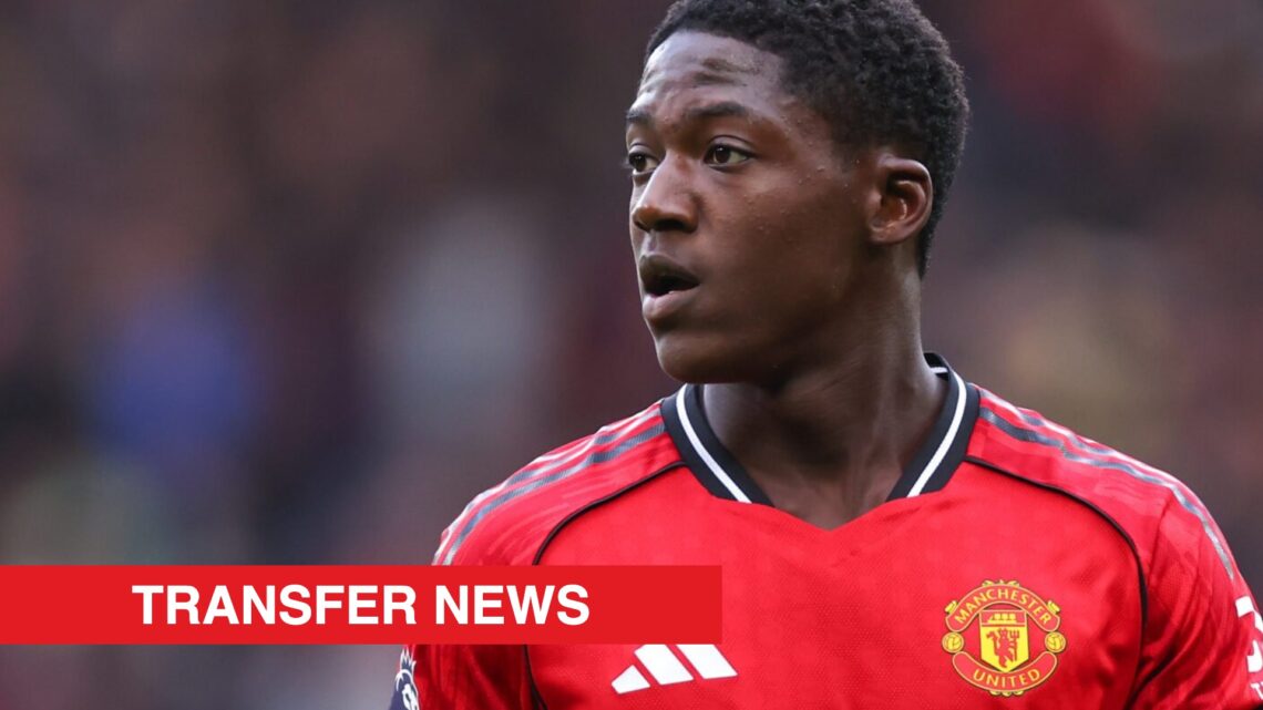 Image showing Kobbie Mainoo playing for Manchester United in the Premier League