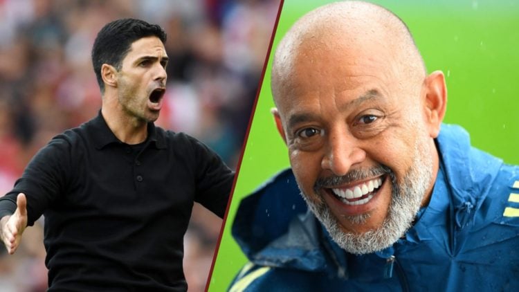 Split image showing Arsenal coach Mikel Arteta and new West Ham United boss Nuno Espirito Santo