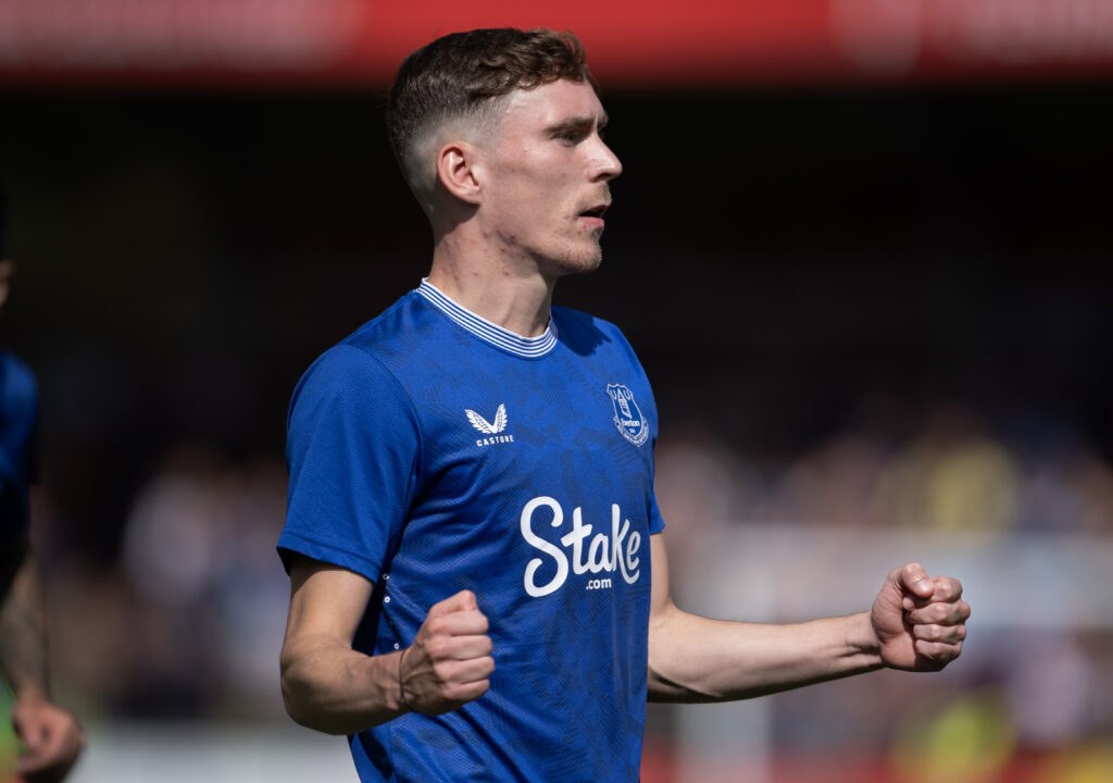 James Garner during Salford City v Everton - Pre-Season Friendly