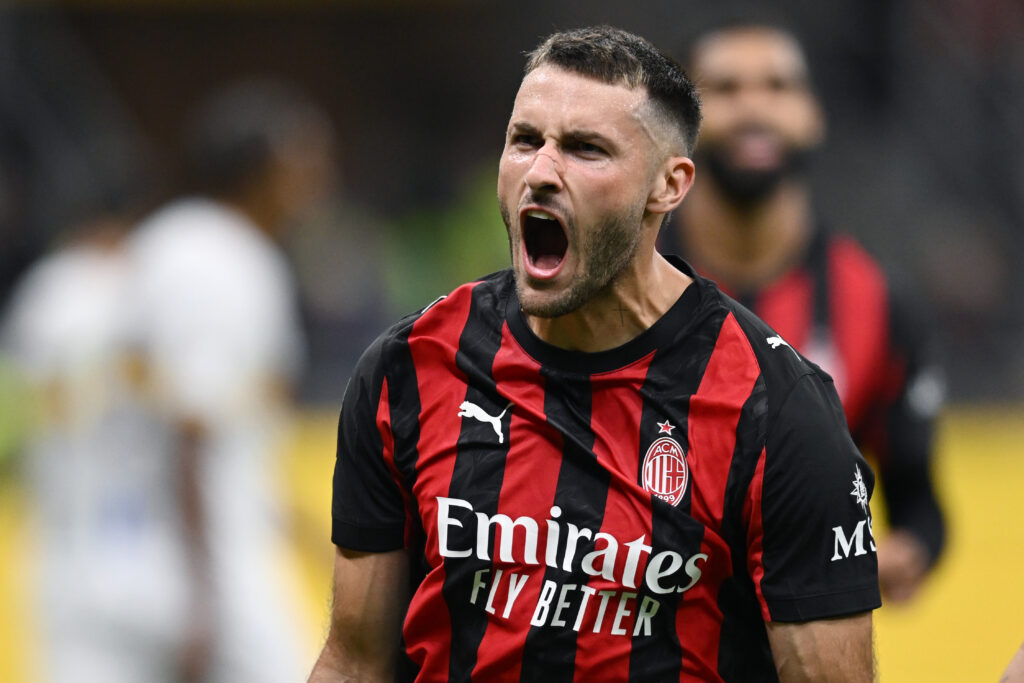 Santiago Gimenez during AC Milan v US Lecce - Coppa Italia