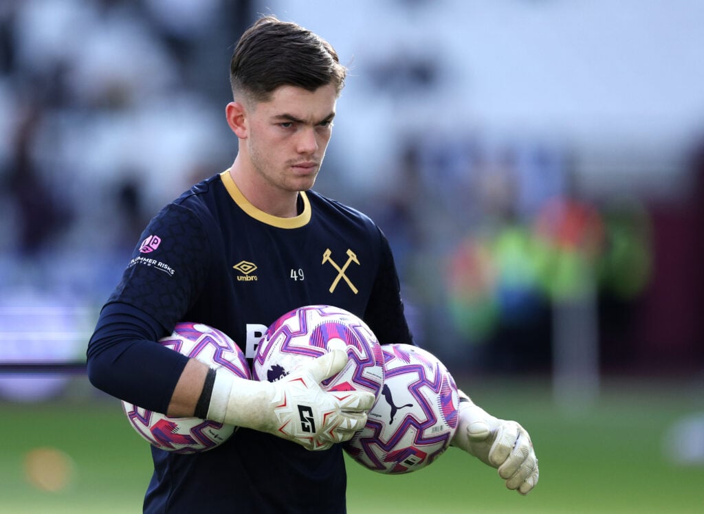 Krisztian Hegyi during West Ham United v Newcastle United - Premier League