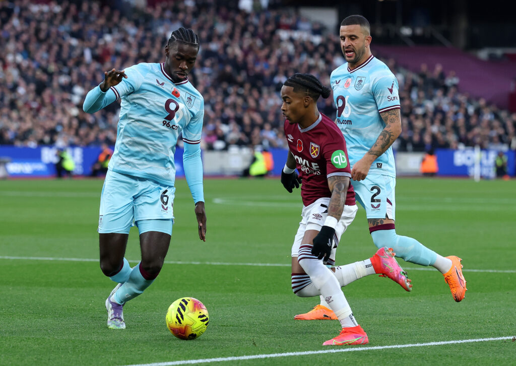 Crysencio Summerville during West Ham United v Burnley - Premier League