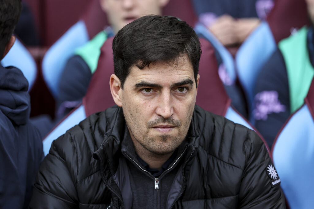 Andoni Iraola during Aston Villa v Bournemouth - Premier League