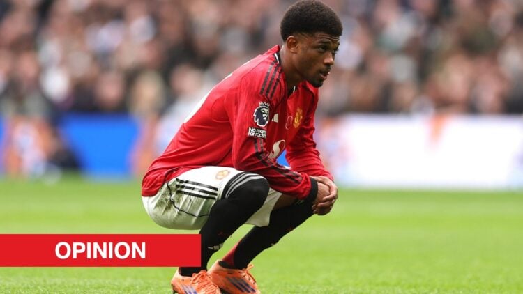 Image showing Amad Diallo representing Manchester United