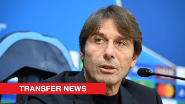 Image showing Antonio Conte speaking as coach of Napoli