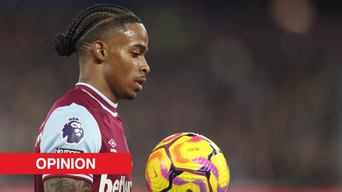 Image showing Crysencio Summerville playing for West Ham United