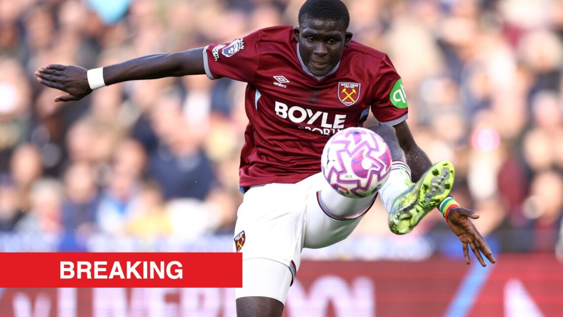 Image showing El Hadji Malick Diouf playing for West Ham United in the Premier League
