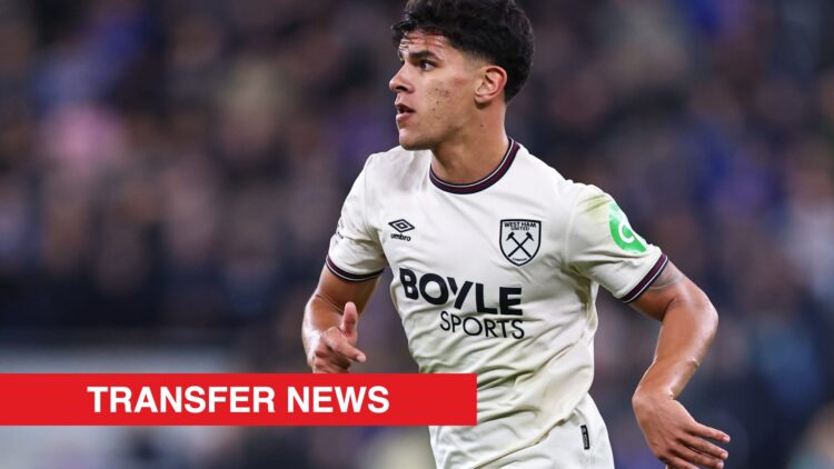 Image showing Mateus Fernandes playing for West Ham United
