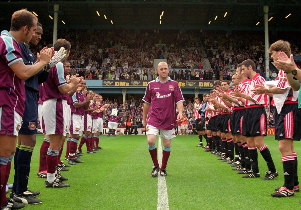 Julian Dicks at his West Ham United testimonial