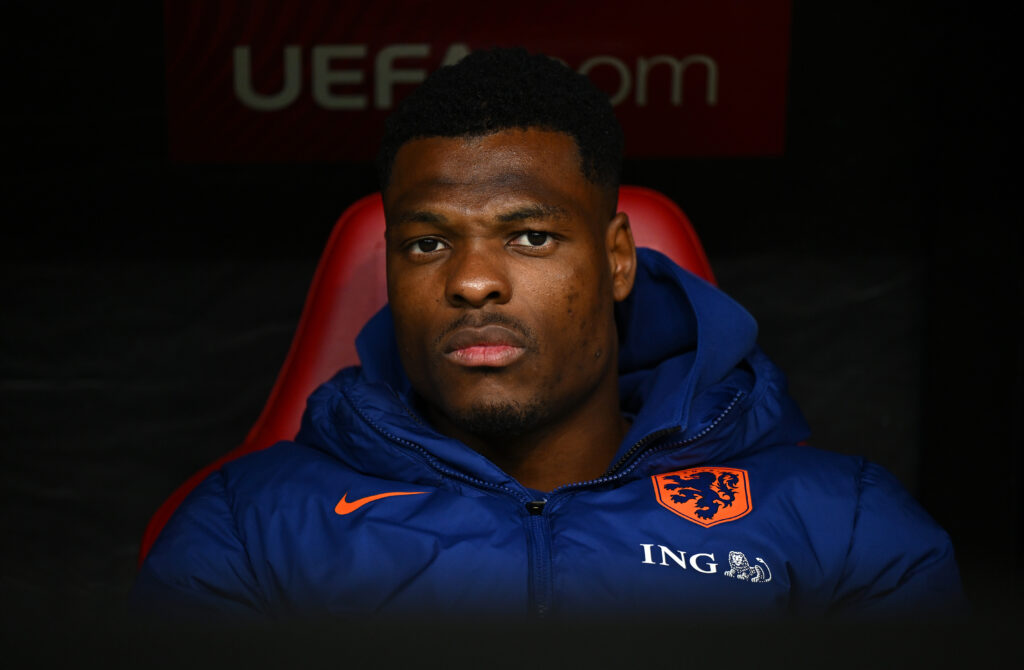 Denzel Dumfries during Poland v Netherlands - FIFA World Cup 2026 Qualifier