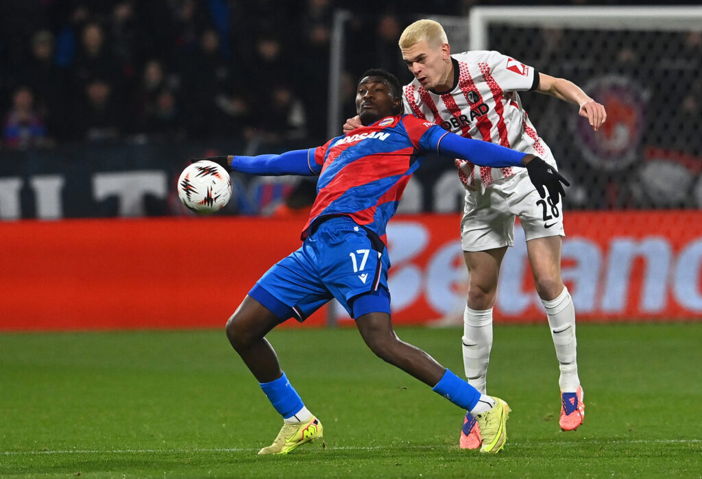 Viktoria Plzen's Nigerian forward Rafiu Durosinmi is a target for West Ham