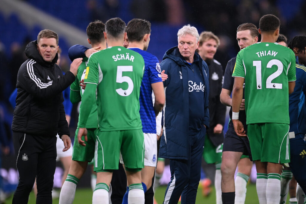 David Moyes looks dejected after Everton's 4-1 home defeat to Newcastle United
