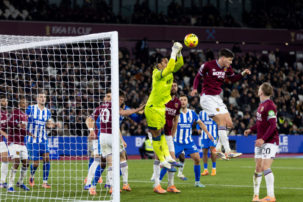Alphonse Areola during West Ham United v Brighton & Hove Albion - Premier League
