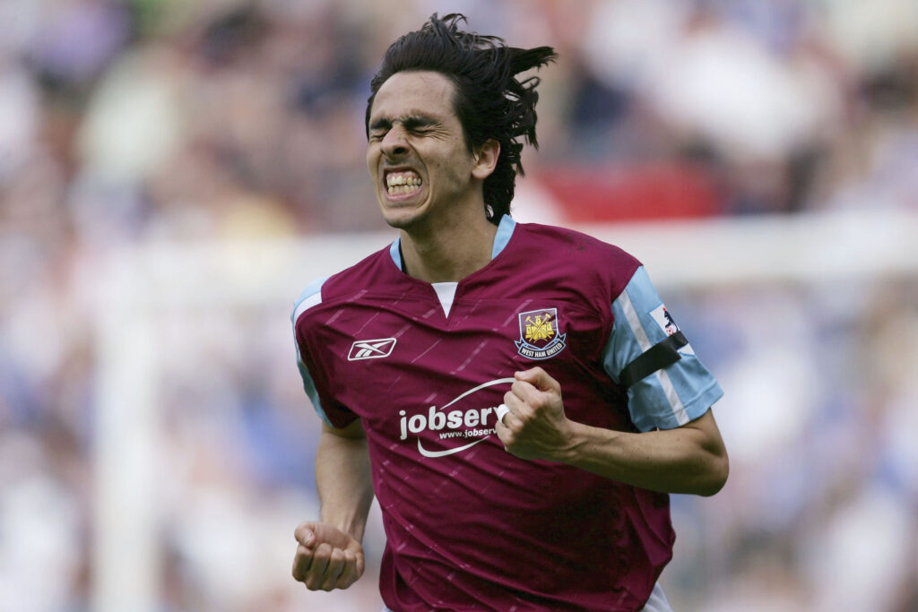 Yossi Benayoun celebrates Wigan Athletic v West Ham United