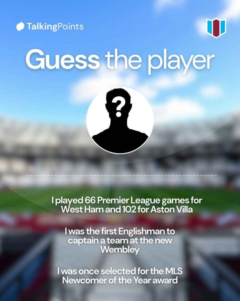 Guess the Player, West Ham v Aston Villa