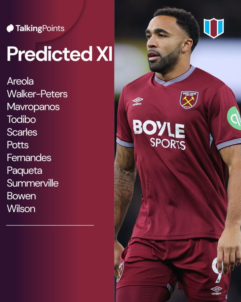 Callum Wilson of West Ham United during the Premier League match between Manchester City and West Ham United at Etihad Stadium on December 20, 2025 in Manchester, England.