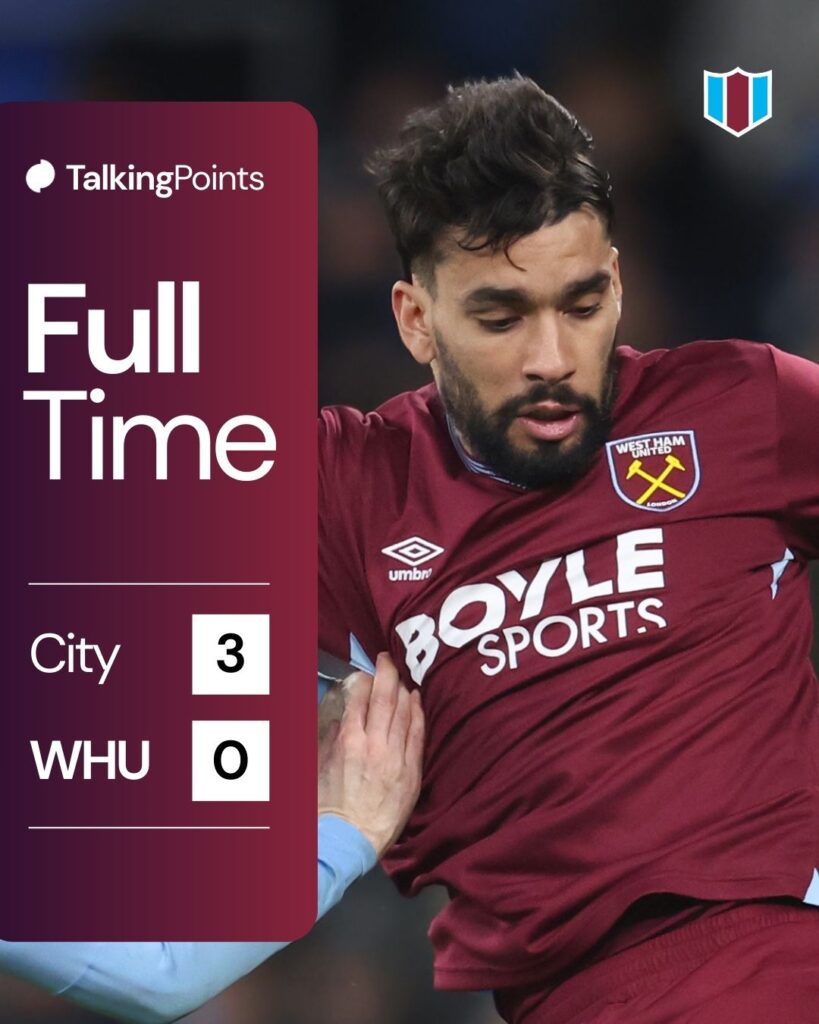 West Ham United's Lucas Paqueta and Manchester City's Bernardo Silva during the Premier League match between Manchester City and West Ham United at Etihad Stadium on December 20, 2025 in Manchester, England.