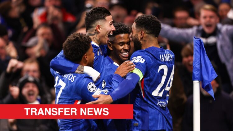 Image showing Estevao Willian celebrating a goal for Chelsea