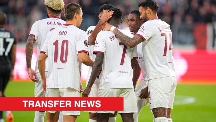 Image showing Franculino Dju celebrating a goal for FC Midtjylland