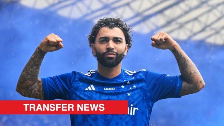 Image showing Gabriel Barbosa during his unveiling with Cruzeiro