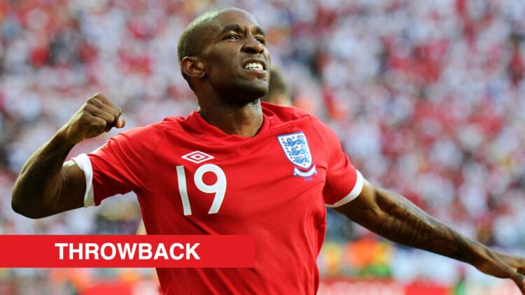 Image showing Jermain Defoe scoring for England at the 2010 World Cup