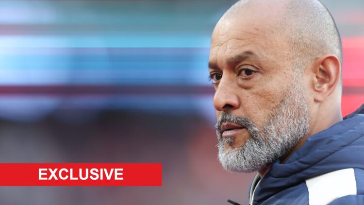 Nuno Espirito Santo looks on.