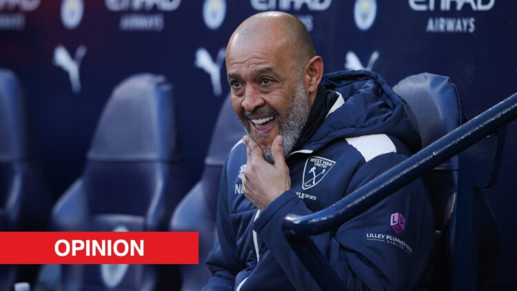 Image showing Nuno Espirito Santo, the head coach of West Ham United